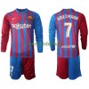 Maillot à Manches Longues FC Barcelone Antoine Griezmann 7 Domicile 2021-22 Pour Enfant